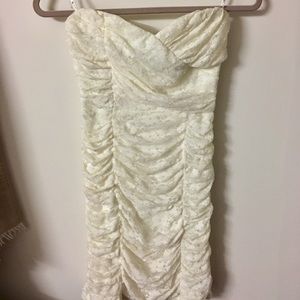Forever 21 white lace tube dress